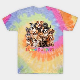 I Love Puppies T-Shirt